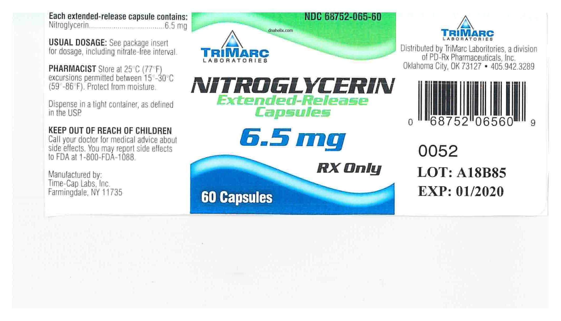 cheap nitroglycerin 6.5mg amex