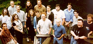 Some of the crew of "Santa vs. the Snowman" in 1997.