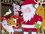 Olive with Claus and the Gang, 59KB enlargement.